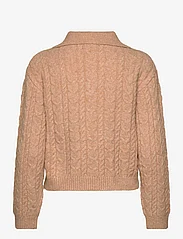 Mango - Cable-knit zip-neck sweater - laveste priser - medium brown - 1
