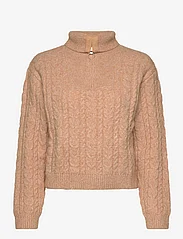 Mango - Cable-knit zip-neck sweater - tröjor - medium brown - 2