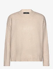 Mango - Round-neck knitted sweater - laveste priser - light beige - 0