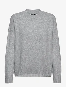 Round-neck knitted sweater, Mango