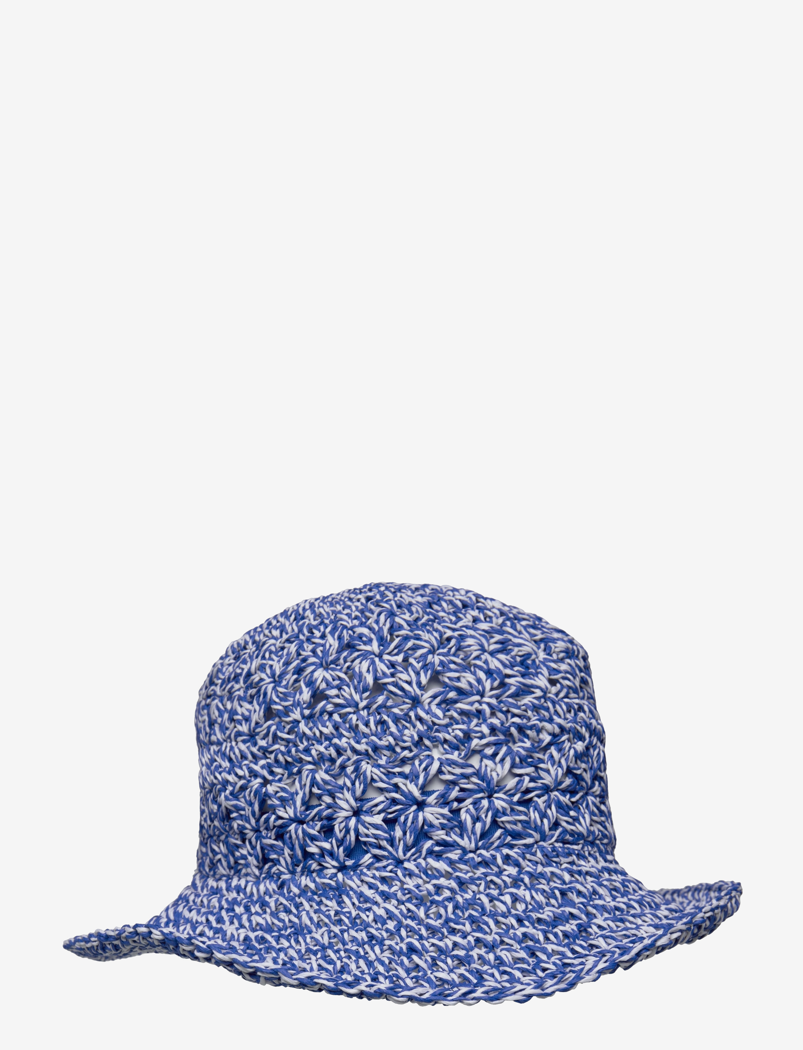 Mango - Two-tone natural fibre hat - lägsta priserna - medium blue - 0
