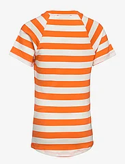 Mango - Striped print T-shirt - t-shirts - orange - 1