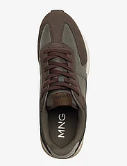 Mango - Leather mixed sneakers - lave sneakers - beige - khaki - 3
