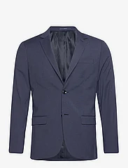 Mango - Super slim-fit suit jacket in stretch fabric - dobbeltradede blazere - medium blue - 0