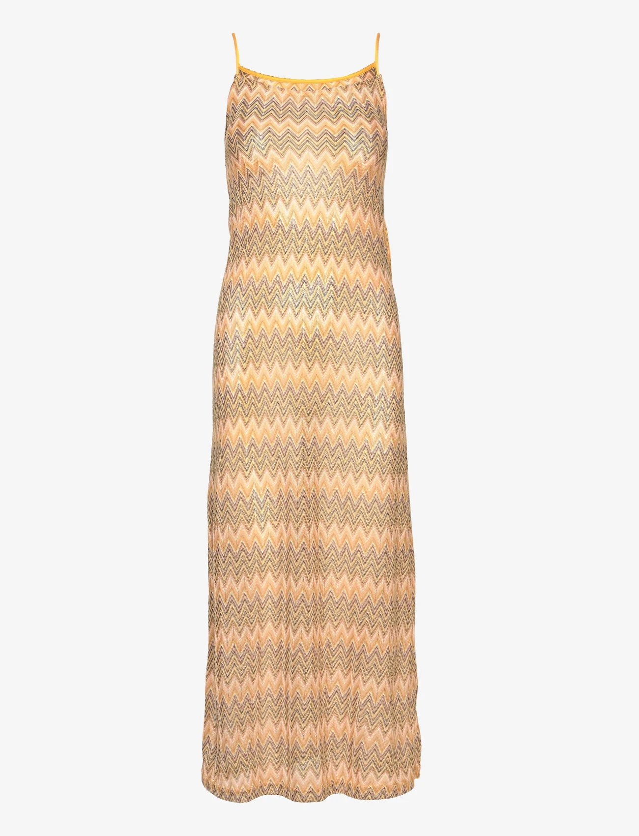 Mango - Geometric pattern dress - slip kjoler - yellow - 0