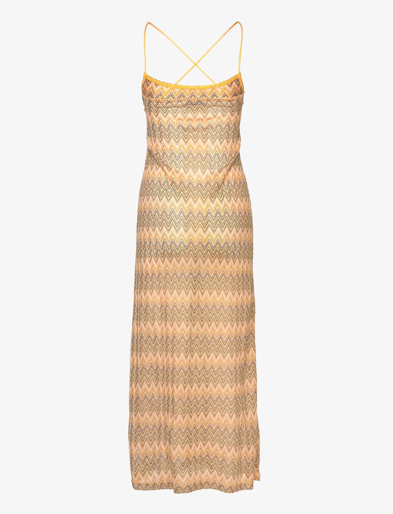 Mango - Geometric pattern dress - slip kjoler - yellow - 1