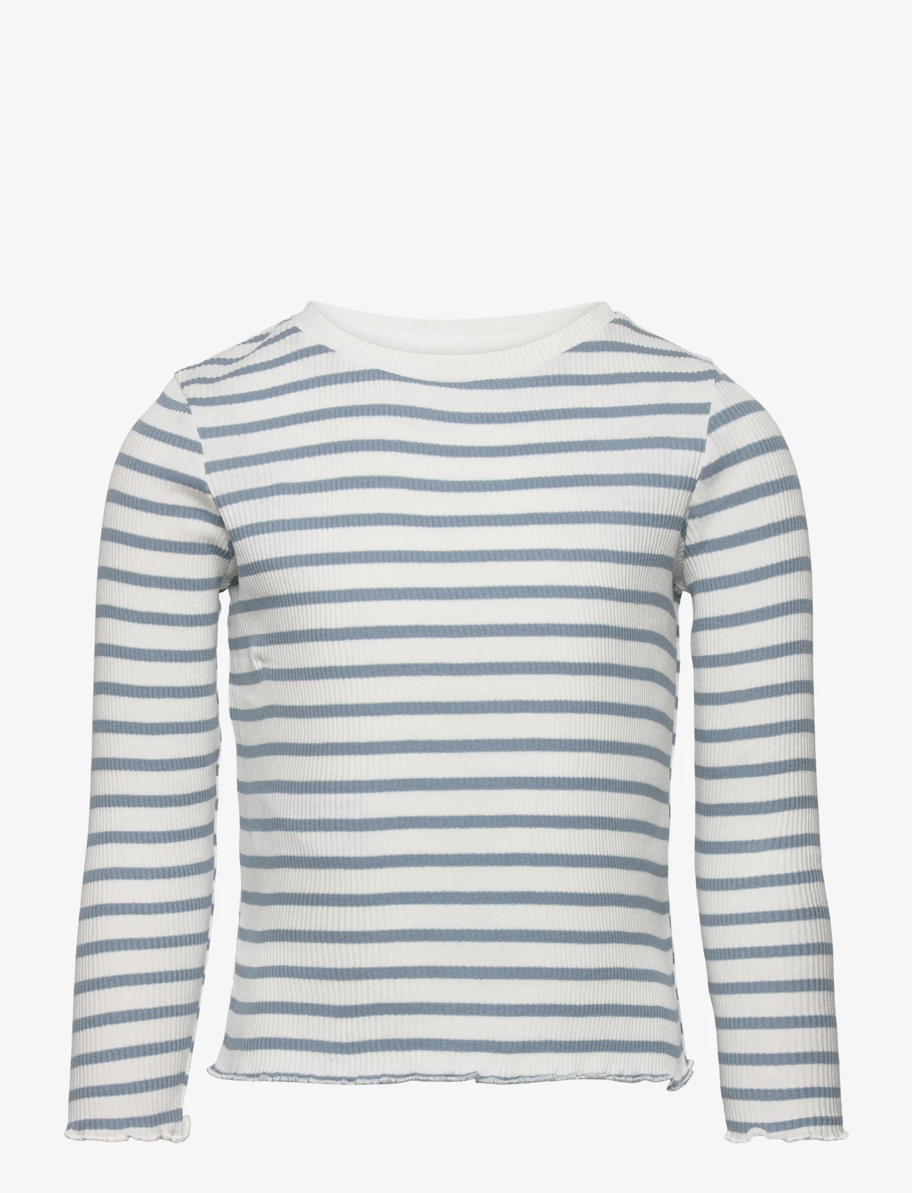 Mango - Long-sleeved knitted t-shirt - langermede t-skjorter - lt-pastel blue - 0