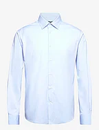 Slim fit stretch cotton shirt - LT-PASTEL BLUE