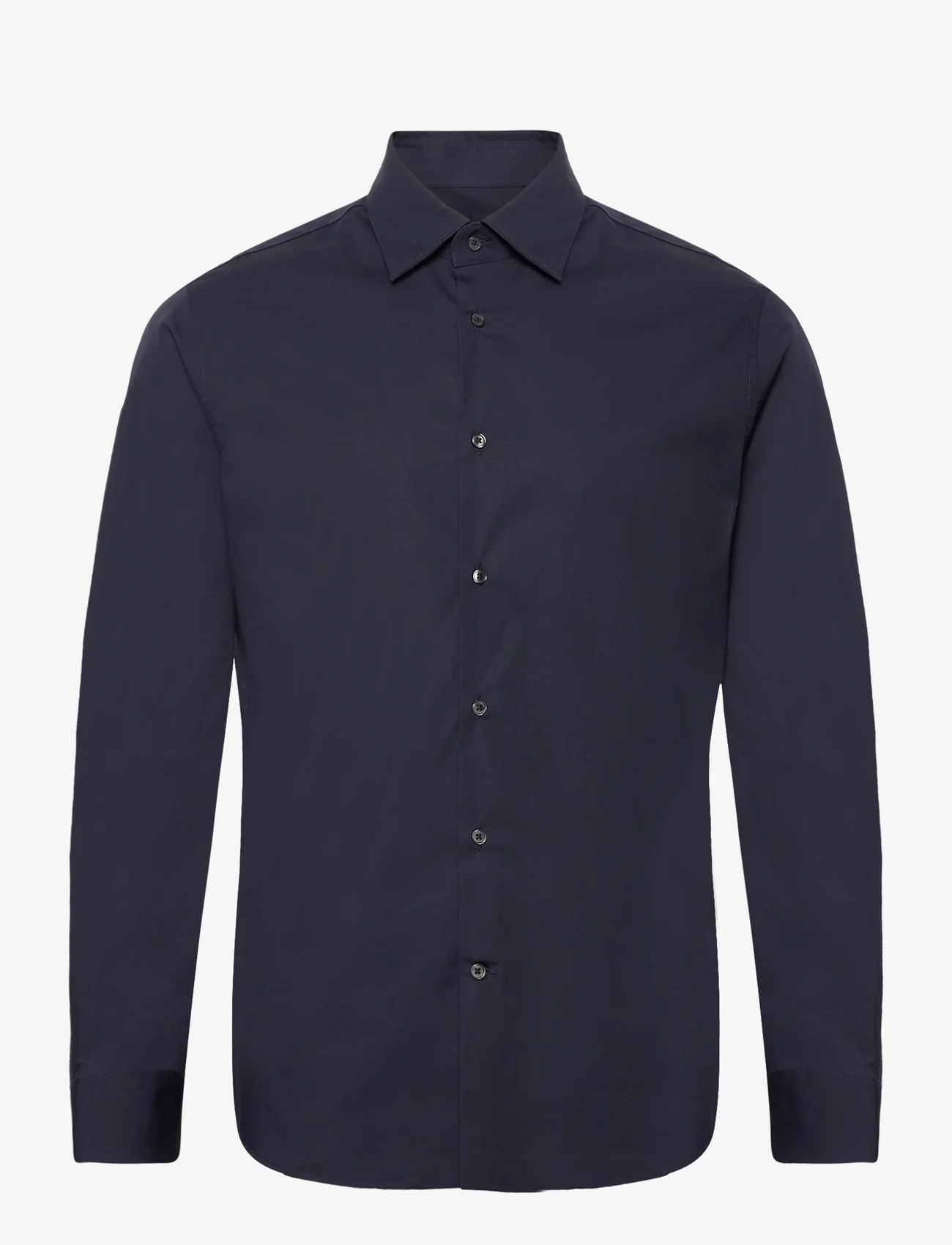Mango - Slim fit stretch cotton shirt - laveste priser - navy - 0