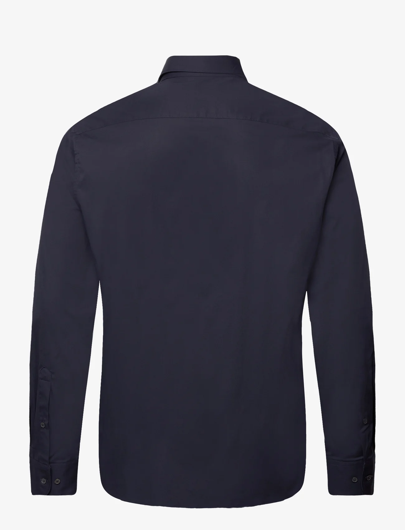 Mango - Slim fit stretch cotton shirt - laveste priser - navy - 1