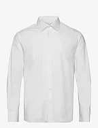 Slim fit stretch cotton shirt - WHITE