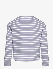 Mango - Striped long sleeves t-shirt - långärmade t-shirts - medium blue - 1