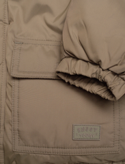 Mango - Faux fur hood quilted coat - quiltade jackor - beige - khaki - 3
