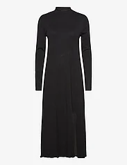Mango - Knitted dress with side slit - laveste priser - black - 0