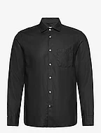 100% tencel shirt with pocket - BLACK