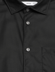 Mango - 100% tencel shirt with pocket - basic skjortor - black - 2