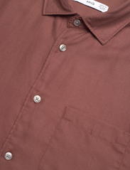 Mango - 100% tencel shirt with pocket - basic skjorter - dark red - 3