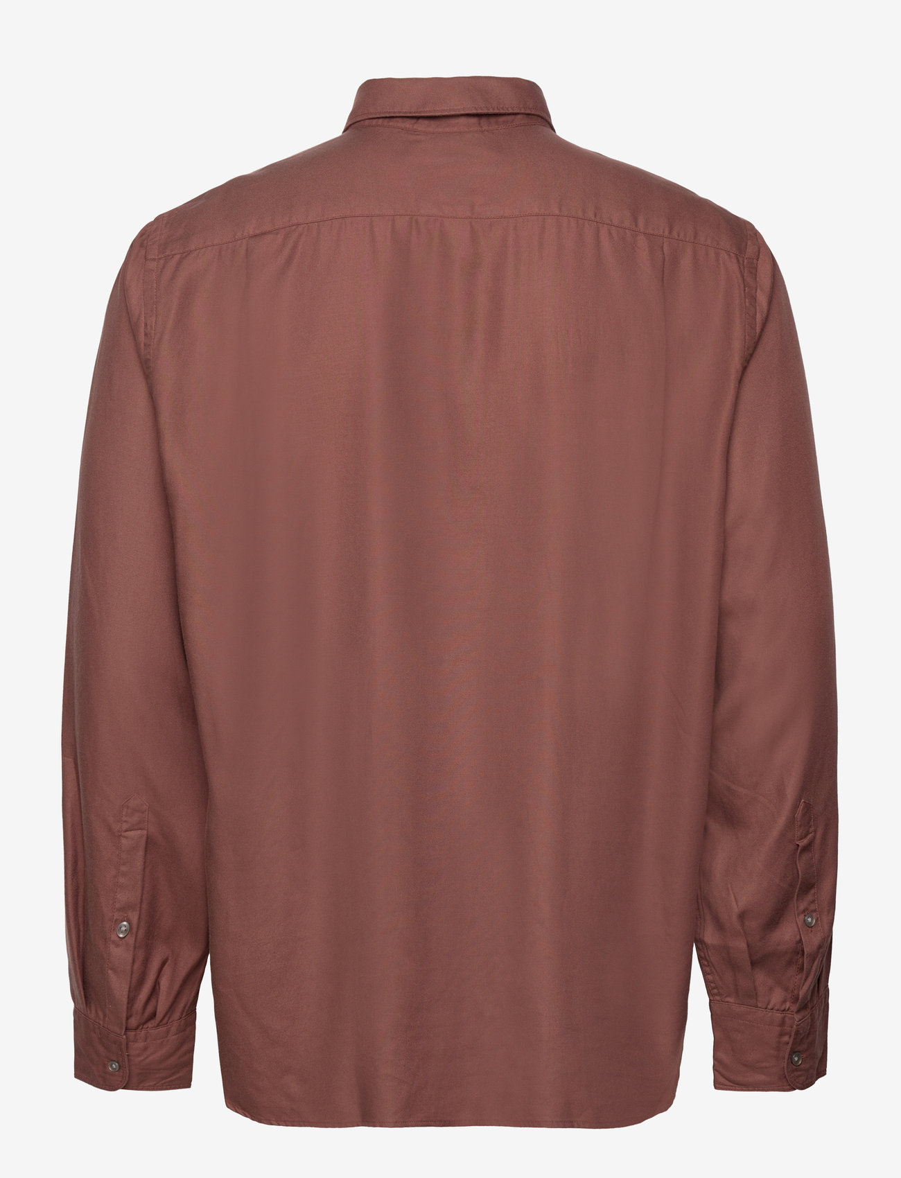 Mango - 100% tencel shirt with pocket - casual skjortor - dark red - 1