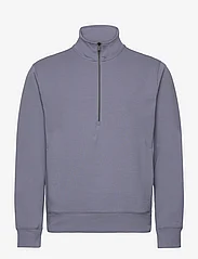 Mango - Breathable zip-neck sweatshirt - sweatshirts - lt-pastel blue - 0
