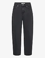 High-waist slouchy jeans - OPEN GREY