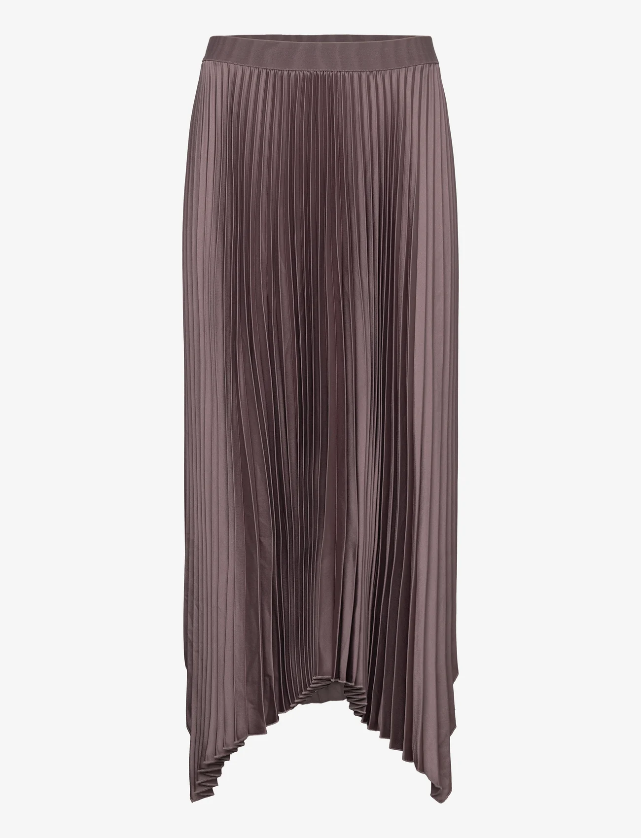 Mango - Irregular pleated skirt - plisserede nederdele - medium brown - 0