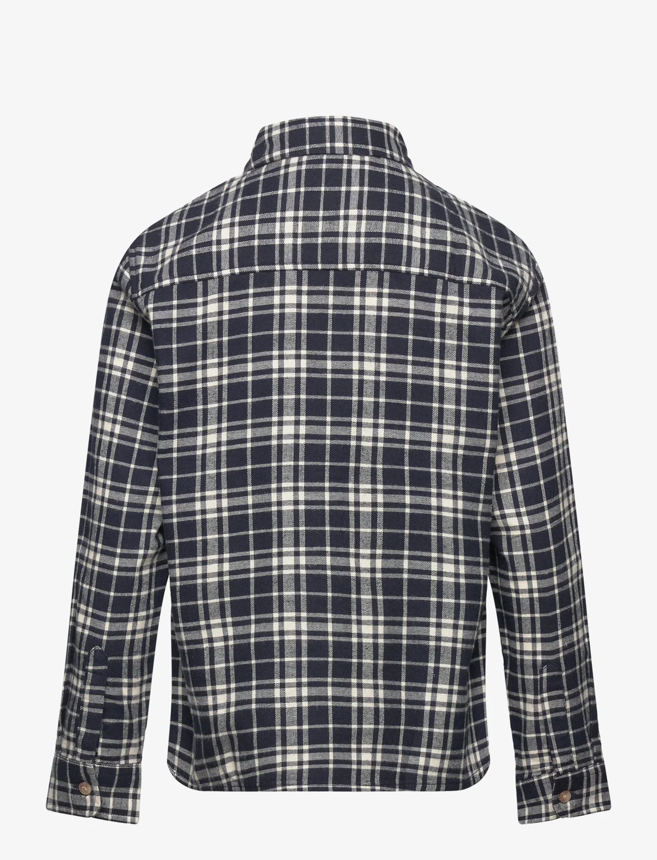 Mango - Regular-fit check shirt - långärmade skjortor - navy - 1