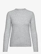 High collar sweater - LT PASTEL GREY