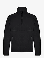 Zip-neck fleece sweatshirt - NAVY