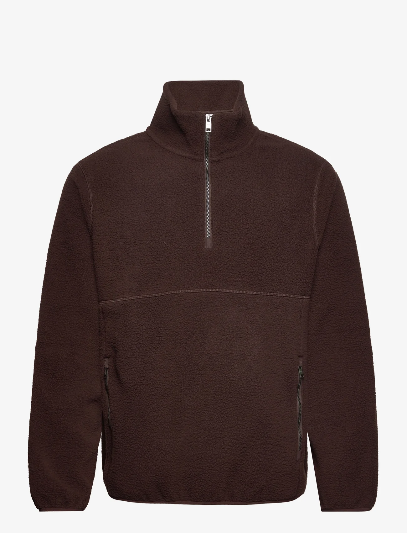 Mango - Zip-neck fleece sweatshirt - mellomlagsjakker - brown - 0