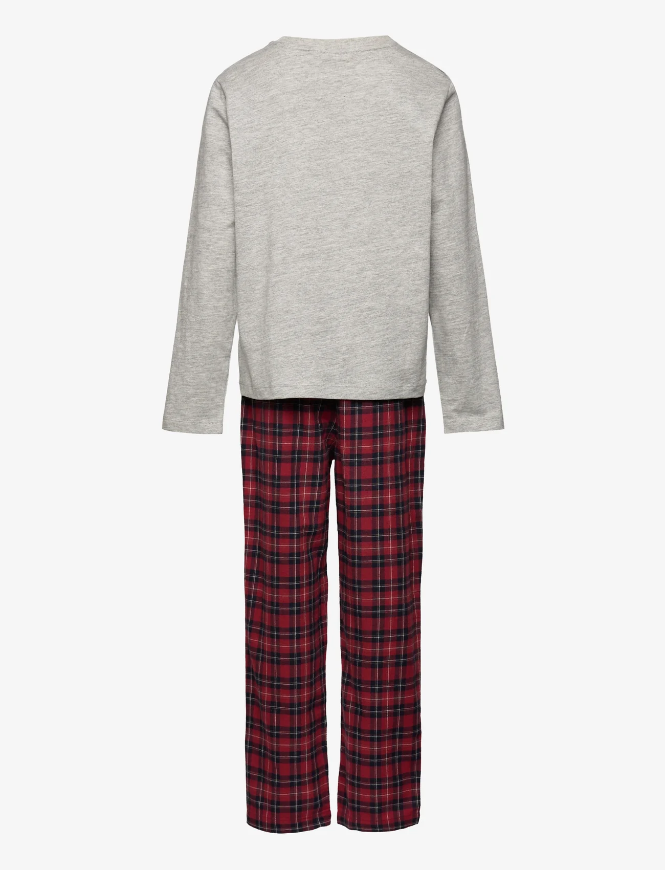 Mango - Two-pieces check long pyjamas - pyjamasset - red - 1
