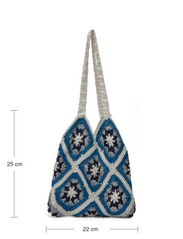 Mango - Bucket crochet bag - lägsta priserna - medium blue - 4