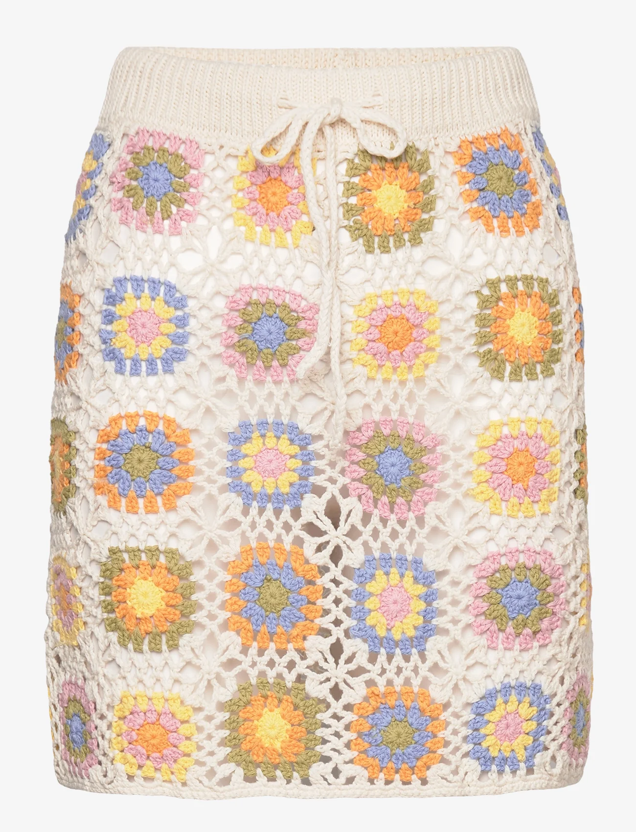 Mango - Crochet mini skirt - strikkede nederdele - light beige - 0
