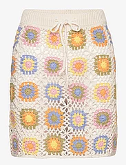 Mango - Crochet mini skirt - strikkede nederdele - light beige - 0