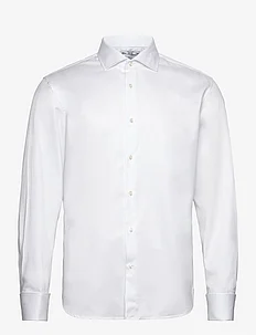 Twill fabric regular-fit suit shirt with cufflinks, Mango