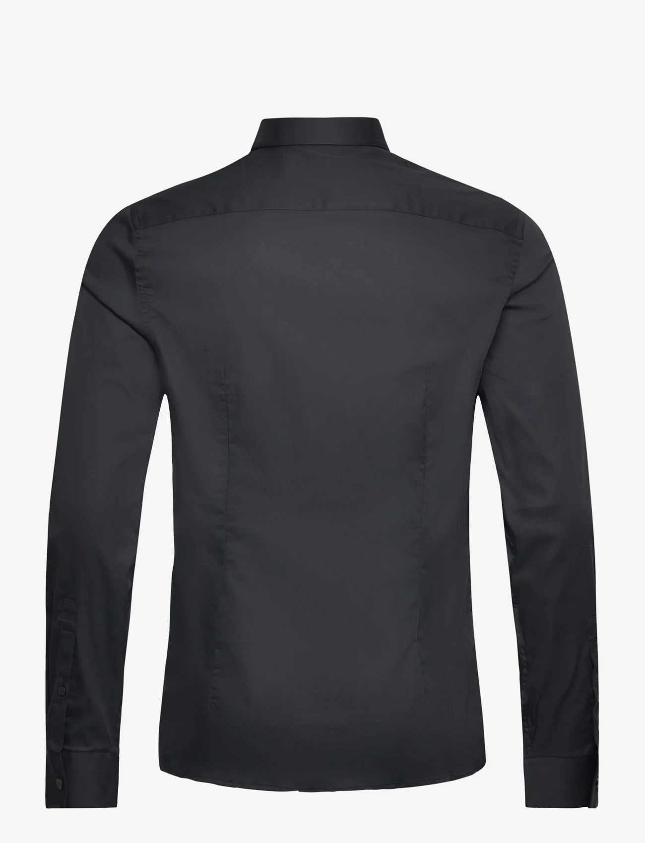 Mango - Super slim-fit poplin suit shirt - basic skjorter - black - 1