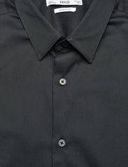 Mango - Super slim-fit poplin suit shirt - basic skjortor - black - 2