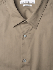 Mango - Super slim-fit poplin suit shirt - basic skjortor - green - 2