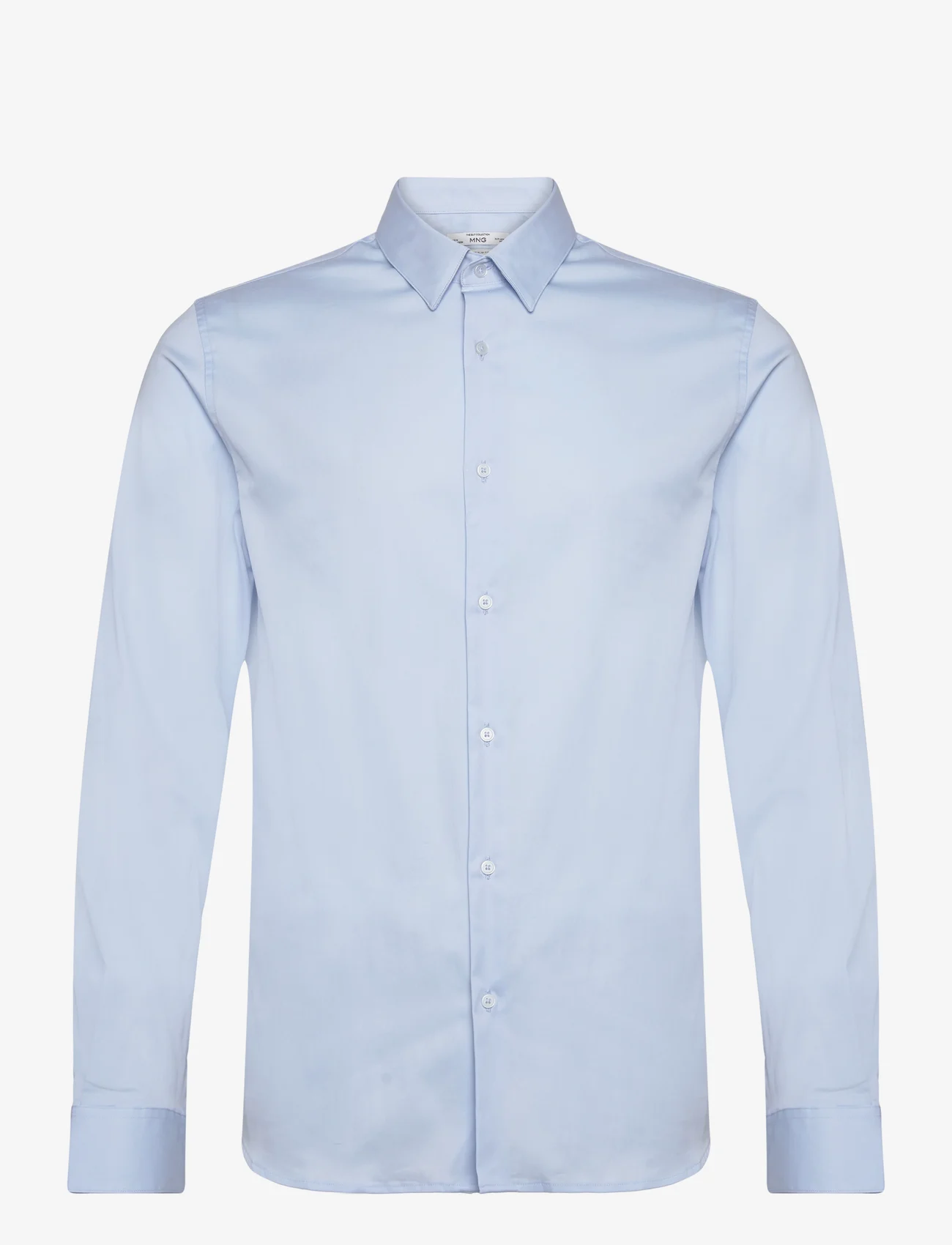 Mango - Super slim-fit poplin suit shirt - basic skjortor - lt-pastel blue - 0
