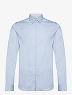 Super slim-fit poplin suit shirt - LT-PASTEL BLUE