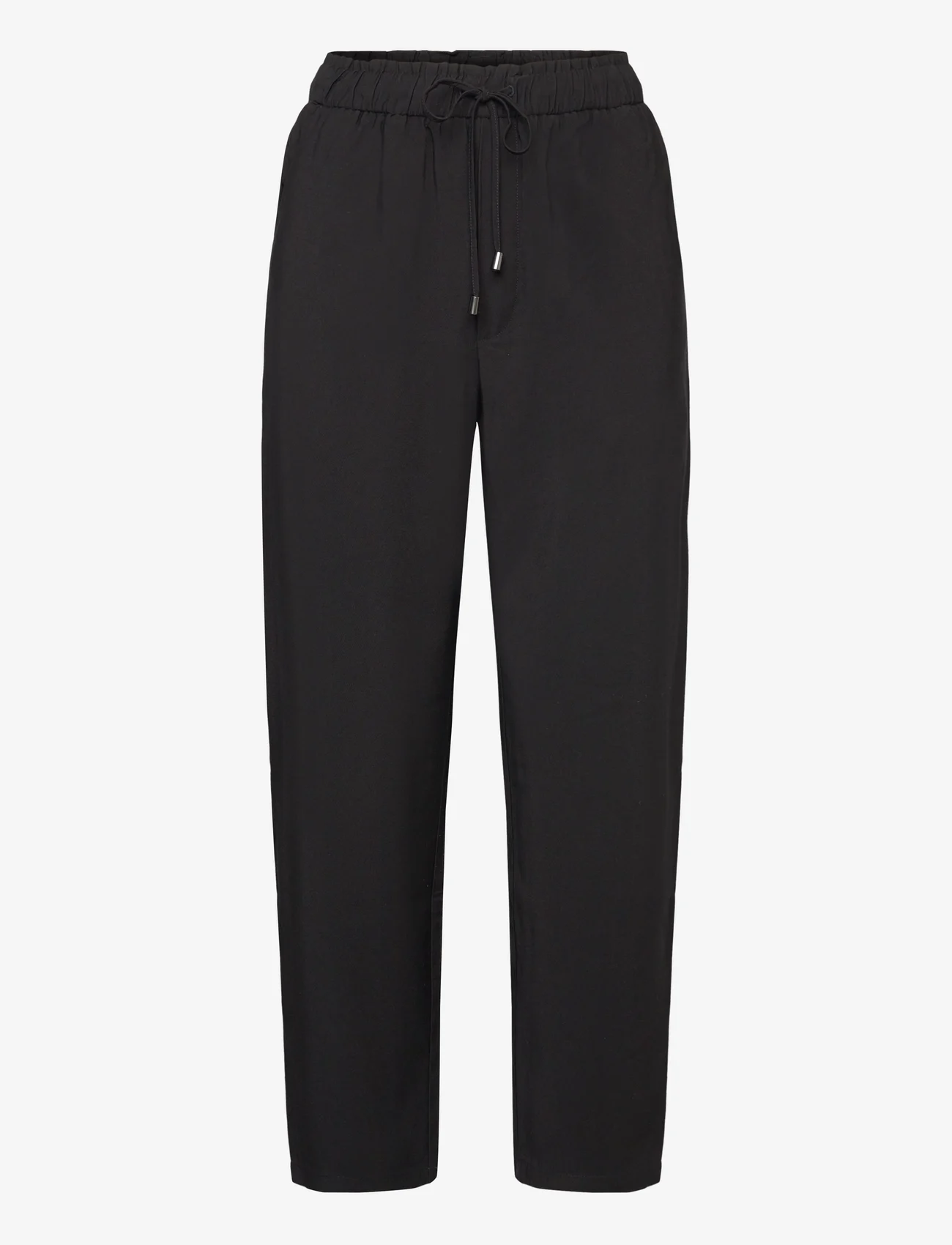 Mango - Flowy straight-fit trousers with bow - de laveste prisene - black - 0