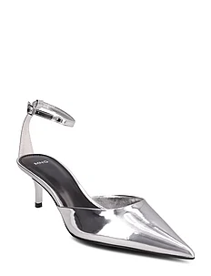 Metallic heel shoes, Mango