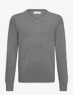 V-neck sweater - GREY