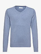 V-neck sweater - LT-PASTEL BLUE
