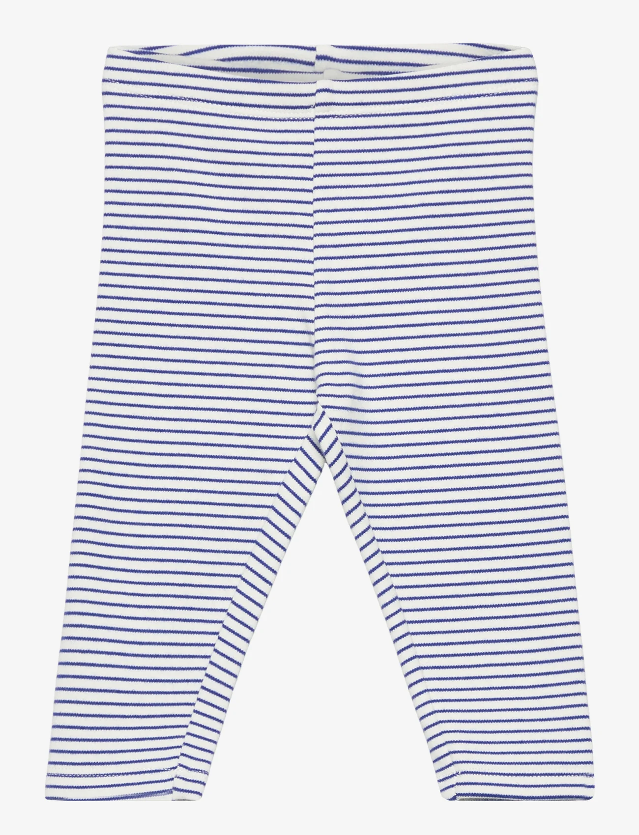 Mango - Stripped cotton leggings - alhaisimmat hinnat - natural white - 0