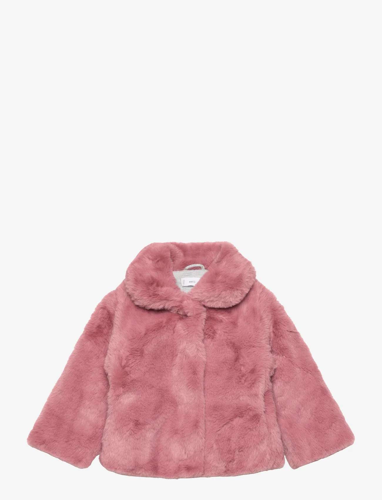 Mango - Faux fur coat - faux fur - pink - 0