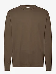 Mango - 100% cotton long-sleeved t-shirt - alhaisimmat hinnat - beige - khaki - 0