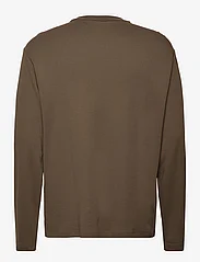 Mango - 100% cotton long-sleeved t-shirt - laveste priser - beige - khaki - 1