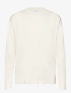 100% cotton long-sleeved t-shirt - NATURAL WHITE