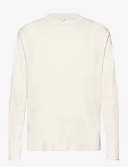 Mango - 100% cotton long-sleeved t-shirt - laveste priser - natural white - 0