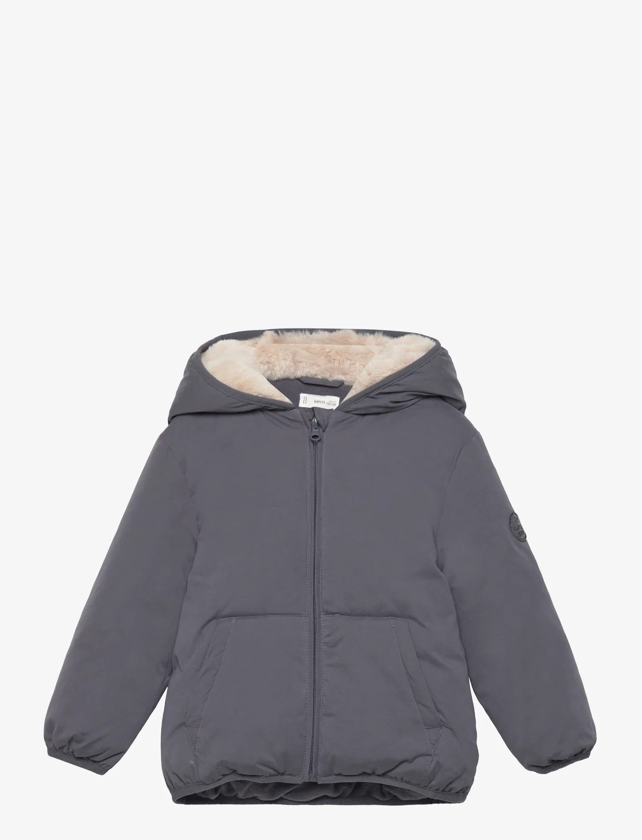 Mango - Cotton quilted jacket - quilted jakker - charcoal - 0
